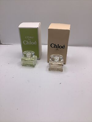 #ad Lot 2 CHLOE Perfume Eau De Parfum And Leau De Chloe Mini 0.17oz 5 ml New In Box $20.00