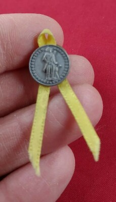#ad Vintage Military Support Troops Style Pin Pinback Button Brooch *137 A1 $9.00