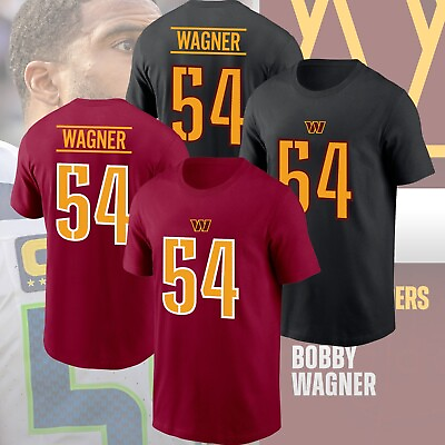 #ad HOT SALE Bobby Wagner #54 Washington Commanders Name amp; Number T Shirt $24.99