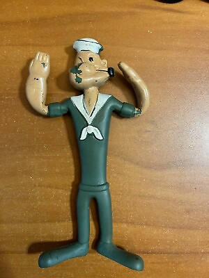 #ad 6 inch Popeye Bendy Figure rare figure cartoon Character $21.59