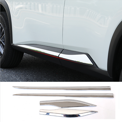 #ad For Nissan Rogue 2021 2023 ABS outside door body side molding chrome trim 4pcs $74.79
