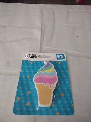 #ad pengear new novelty shaped jumbo eraser ice cream multicolor. $5.39