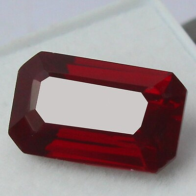 #ad Natural Certified RARE Mogok Deep Red Ruby 8x6 mm Emerald Unheated Loose Gems $26.35