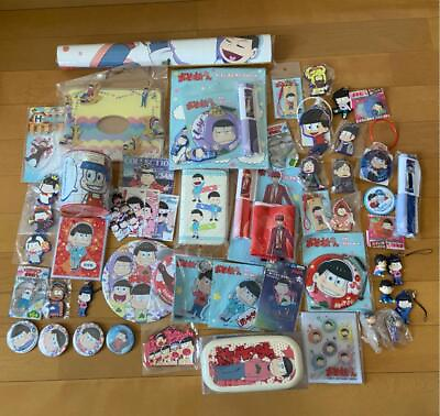 #ad Osomatsu san Goods lot Banpresto Mini Figure Tin badge strap Cleaner Anime $98.10