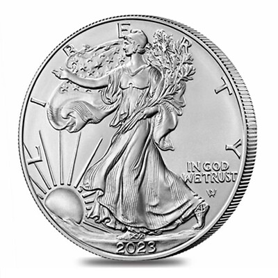 #ad 2023 1 oz American Silver Eagle Coin BU 999 Fine Silver $25.99