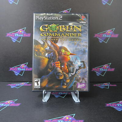 #ad Goblin Commander Unleash The Horde PS2 PlayStation 2 Reg Card Complete CIB $19.95
