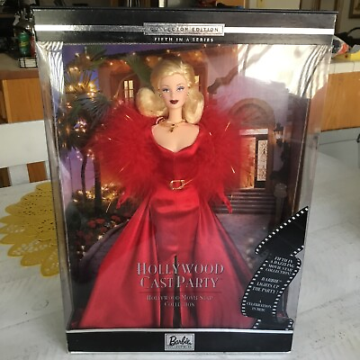#ad 2001 Hollywood Cast Party Barbie 5th In Series #50825 $65.00