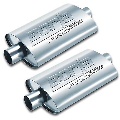 #ad Borla 40364 Set of 2 ProXS Universal 19quot; Oval Mufflers with 2.5quot; Center In Out $231.98