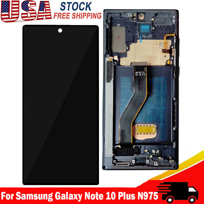 #ad #ad For Samsung Galaxy Note 10 Plus 10 SM N975 N976 LCD Display Touch ScreenFrame $80.99