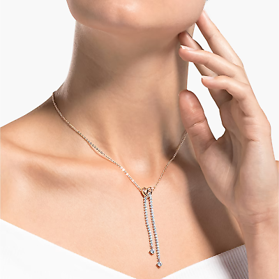 #ad Swarovski Lifelong Heart Y necklace Mixed metal finish 5517952 NIB $149 $59.00