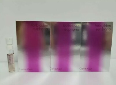 FORBIDDEN EUPHORIA by Calvin Klein EDP Womens PERFUME Spray 1.5ml set of 3 $13.95