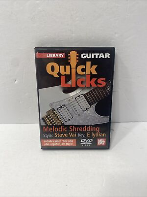 #ad Guitar Quick Licks Steve Vai Melodic Shredding Key: E Lydian $15.00