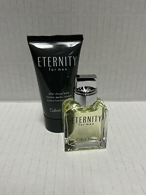 ETERNITY MEN EDT Spray 0.5 oz plus After Shave Balm 1 oz Made in the USA Mini $22.00