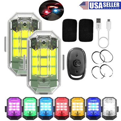 #ad High Brightness Wireless LED Strobe Light 7 Colors Rechargeable Flashing Lights $10.99