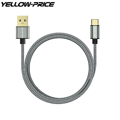 #ad YELLOW PRICE Braided 3FT USB Data Cable Charging Cable $9.02