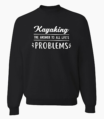 #ad Kayaking Sweatshirt Kayak Paddle Kayaker Gift Sweater $31.99