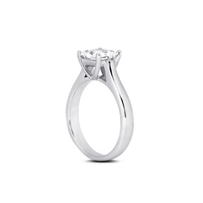 #ad 0.48ct F VS1 Princess Natural Diamond 14K Gold Solitaire Engagement Ring $1669.80