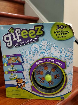 #ad GIFEEZ SPIN YOUR ART TO LIFE 30 ANIMATIONS TO CREATE BY SPIN MASTER KIDS FUN $9.99