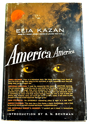 #ad AMERICA AMERICA by Elia Kazan 1st Ed Signed HCDJ Literature Fiction Drama $24.50