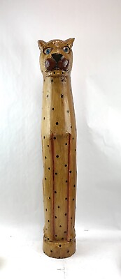 #ad #ad Wooden Cheetah Statue $123.92