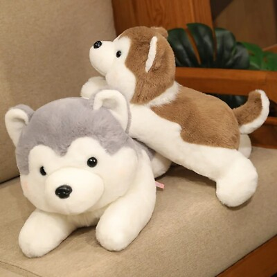 #ad SOFT TOYS Husky Dog Plush Toy Stuffed Animal Kids and Baby Toys Pillow New $17.99