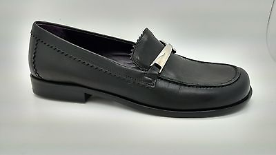 #ad New $295 Donald J Pliner UCB Black leather Shoes Loafers D Ring SZ 6 $101.99