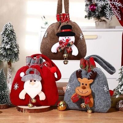 #ad #ad Christmas Gift Doll Bags with Drawstring amp; Handle 3D Christmas Candy Bag 2023NEW $7.99