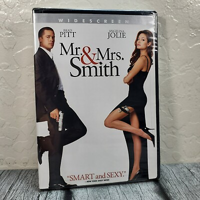 #ad Mr. amp; Mrs. Smith DVD 2005 WideScreen Movie Brad Pitt Angelina Jolie New Sealed $7.99