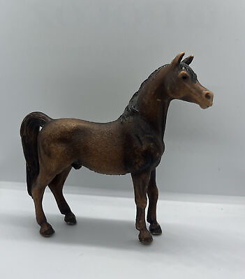 #ad Schleich Arabian Stallion Horse Figure 13627 Brown 2007 Toy Retired $5.00