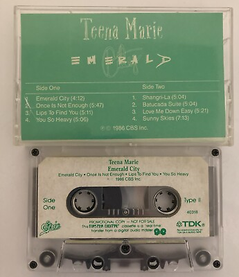 #ad #ad Teena Marie Emerald City Cassette Tape Epic Records CBS 1986 RARE PROMO $24.95