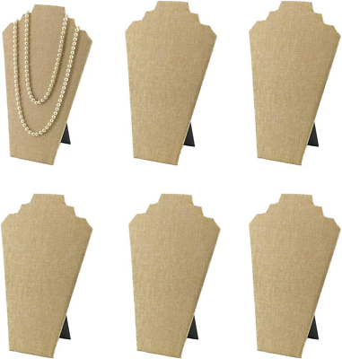 #ad #ad 6Pcs Pack 12.5Inches Necklace Display Stands Easel Jewelry Organizer Stands for $36.99
