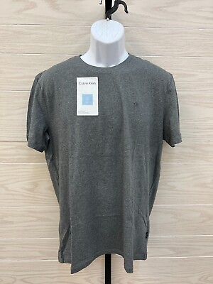 Calvin Klein Liquid Touch Crew Tee Shirt Mens Grey NEW $15.95