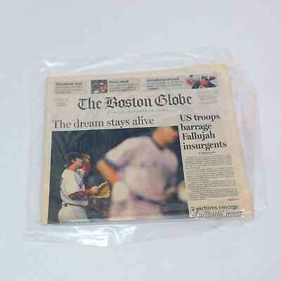#ad Boston Globe Oct 18 2004 Red Sox ALCS Comeback Newspaper Game 4 $10.49