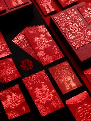 Lucky Money Red Envelopes Universal Red Pocket Envelope Gift Supplies 30pcs Sets $35.80