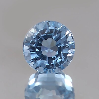 #ad Natural Flawless Blueish Aquamarine Loose Round Shape Cut Gemstone 8x8MM $61.56
