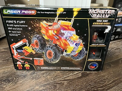#ad Laser Pegs Monster Rally Fire#x27;s Fury Offroad Truck Construction Block Set New $25.00