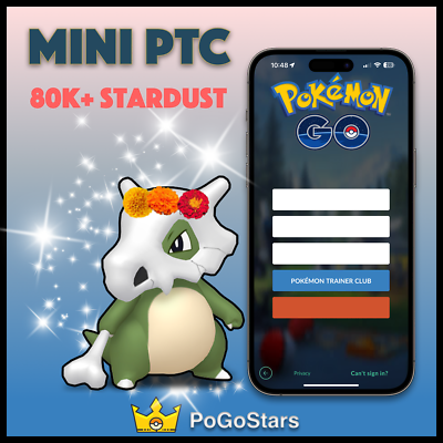 #ad Pokémon Go Shiny Cubone Cempasúchil Crown Mini PTC 80K Stardust✨Description✨ $2.29