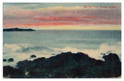 #ad Vtg On the Cape Breton Coast Nova Scotia Canada Postcard c1900#x27;s Undivided Back $4.65