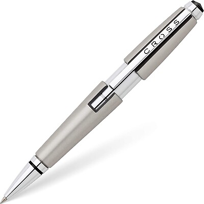 #ad Cross Rollerball Pen Edge Engraved Personalised Gift Platinum Silver Mini Pull AU $59.00