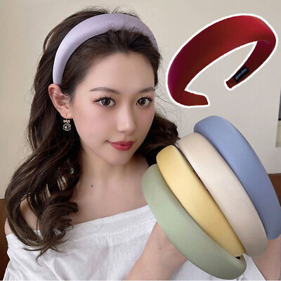 #ad Fashion Women#x27;s Padded Sponge Headband Hairband Soft Hair Hoop Band Accessories❀ $2.76