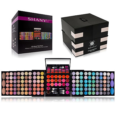 SHANY #x27;All About That Face#x27; Makeup Set Perfect Beginner Makeup Kit Gift Set $25.00