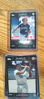 #ad Compete Set 61 2022 Topps 75 Years Rookie of the Year w Julio Rodriguez RC $125.00