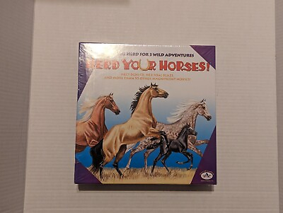 #ad Herd Your Horses Board Game 3 Wild Adventures Aristoplay Complete Sealed New $18.99