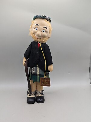 #ad Vintage 1950#x27;s Old Mr Cape Breton Doll With Tartan Kilt C $95.00