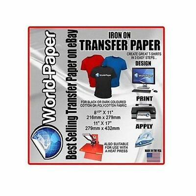 #ad Heat Transfer Paper Inkjet Printer Dark t shirt iron on Heat press Blue Line $155.99