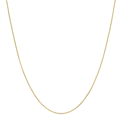 #ad Welry 0.55 mm Box Chain Necklace in 14K Gold $63.00