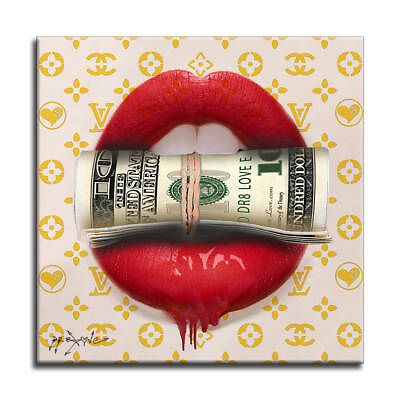 #ad Suit Kiss – Print Limited Edition on Canvas Signed COA Pop Art $220.00