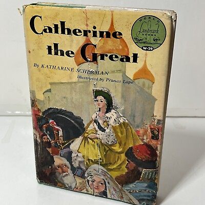 #ad Catherine The Great by Katharine Scherman HCDJ Landmark 1957 1st Printing $18.99