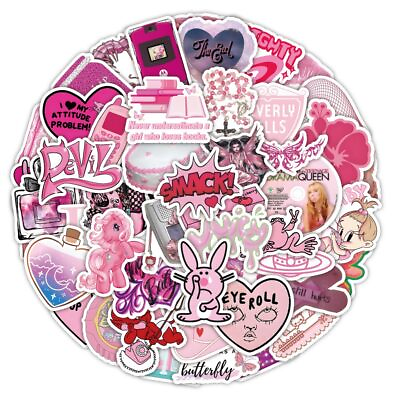 #ad 100PCS Y2k Aesthetic Stickers Cyber 2000s Fashion Sticker for Girls Waterpr... $12.76