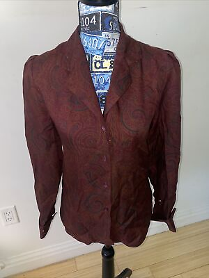 Vintage Burberry Shirt Long Sleeve shirt Button Up Blouse Size 38 Fr 32 Uk $62.00